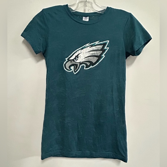 Philadelphia Eagles Official Sheer Embroidered T-shirt - Picture 1 of 8